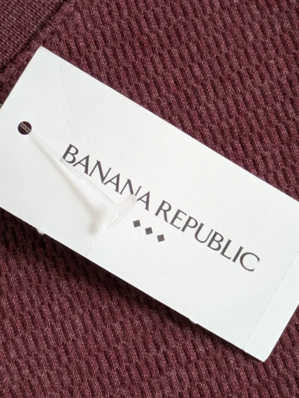 Banana Republic Long Sleeve Thermal Henley NWT